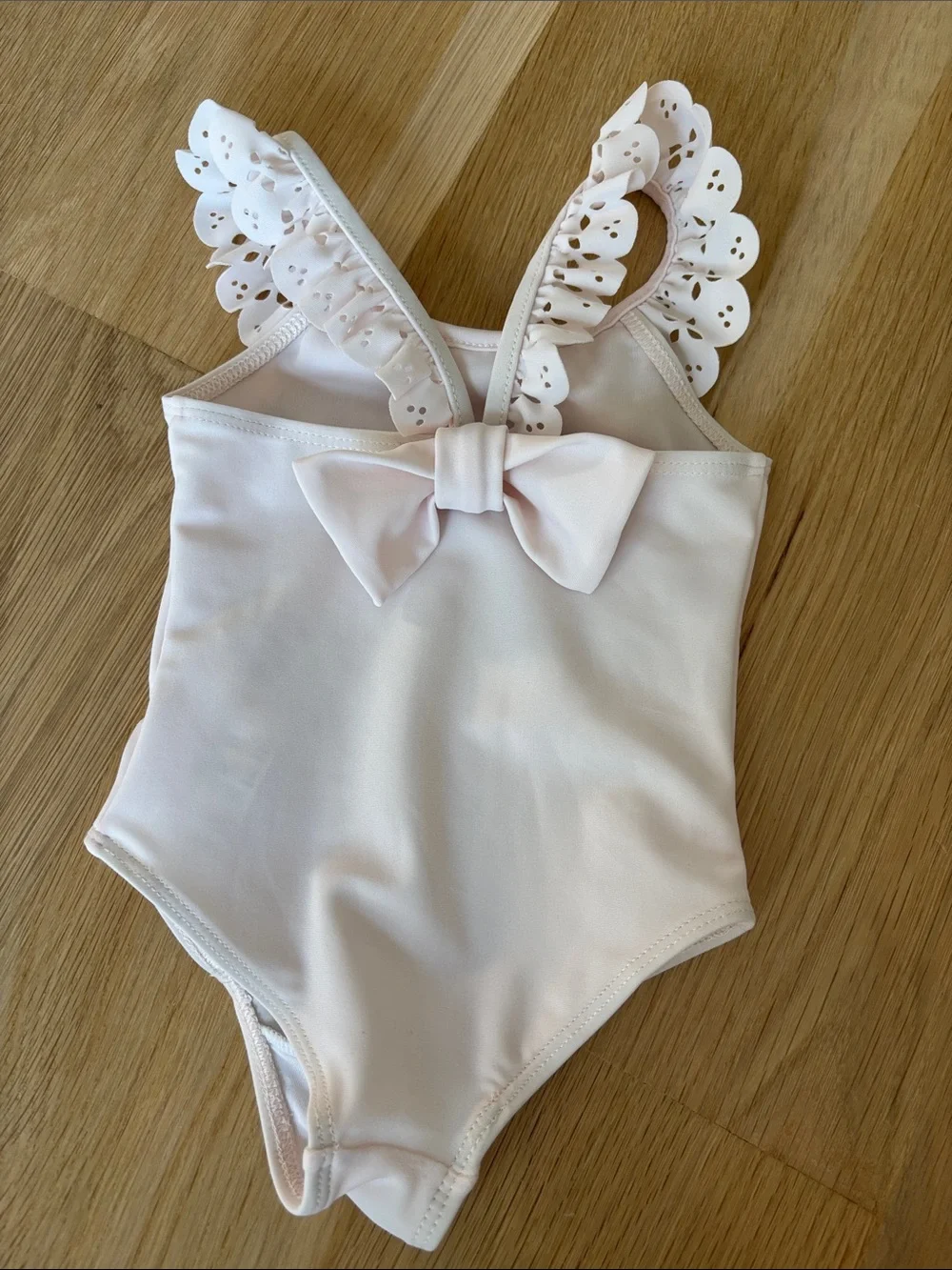 Lili Gaufrette Pale Pink One-Piece Swimsuit Size 1 Year